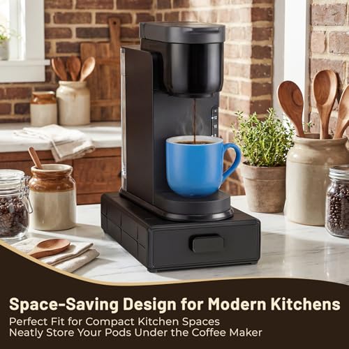 EVERIE Coffee Pod Organizer Drawer for Keurig K-Cup Pods, Holds 18 Pods - Compact, Easy-Access Design with Smooth Glide, Ideal for Small Spaces and Coffee Machines - My Kitchen Products