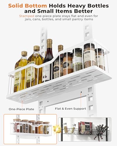 EVERIE Over the Door Pantry Organizer, 9-Tier Heavy Duty Door Storage Rack with Solid Bottom Baskets, Stable No-Bumping Design, Adjustable Hanging Shelves for Kitchen Pantry - My Kitchen Products
