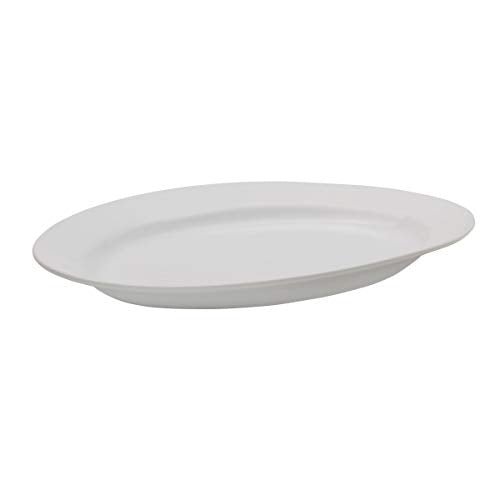 Everyday White Porcelain Oval Serving Platter, 16 Inch Large Turkey Platter for Thanksgiving, Dishwasher and Oven Safe Dinnerware - My Kitchen Products