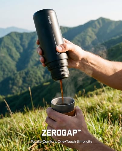 Fanttik Cafein 11 Portable Coffee Machine, Self-Heating Electric Espresso Machine with USB-C, 20 Bar Coffee Maker for Travel, Hiking, Gym and Office, Ideal for Dad - My Kitchen Products