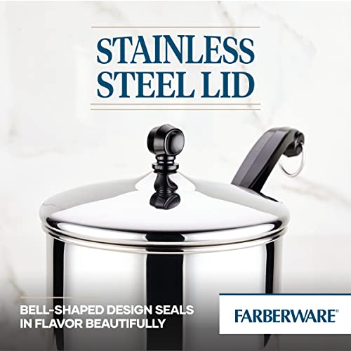 Farberware Classic Series Stainless Steel Sauce Pan with Lid, 2-Quart, Sauce Pans for the Kitchen, Silver - My Kitchen Products