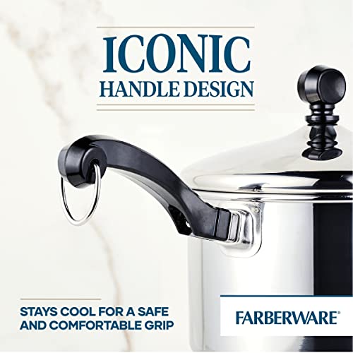 Farberware Classic Series Stainless Steel Sauce Pan with Lid, 2-Quart, Sauce Pans for the Kitchen, Silver - My Kitchen Products