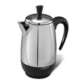 Farberware Electric Coffee Percolator, Stainless Steel Basket, Automatic Keep Warm, No-Drip Spout, 8 Cup - My Kitchen Products