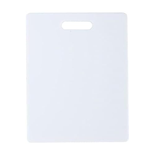 FARBERWARE Reversible Plastic Cutting Board, 8x10 Inch, White, Dishwasher Safe, Non-Porous and Durable for Chopping, Slicing, Prep, Easy to Store - My Kitchen Products
