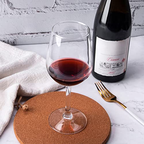 FAWLES Fully Tempered Wine Glasses, Shock Resistant Wine Glass Set for Red or White Wine, Dishwasher Safe Stem Glasses for Restaurants, Bars, Home (Set of 8, 15.5 oz) - My Kitchen Products