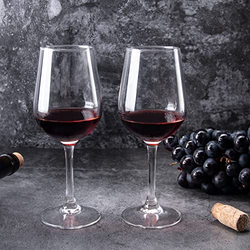 FAWLES Fully Tempered Wine Glasses, Shock Resistant Wine Glass Set for Red or White Wine, Dishwasher Safe Stem Glasses for Restaurants, Bars, Home (Set of 8, 15.5 oz) - My Kitchen Products