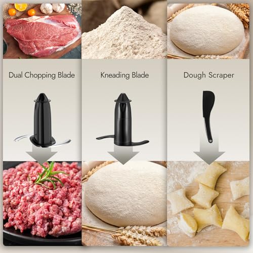 FIMEI 12-Cup Food Processor and Vegetable Chopper, 600W Electric Food Chopper for Slicing, Shredding, Chopping, Pureeing, Dough, Baby Food Maker, Large Feed Chute, Dishwasher Safe Bowl - My Kitchen Products