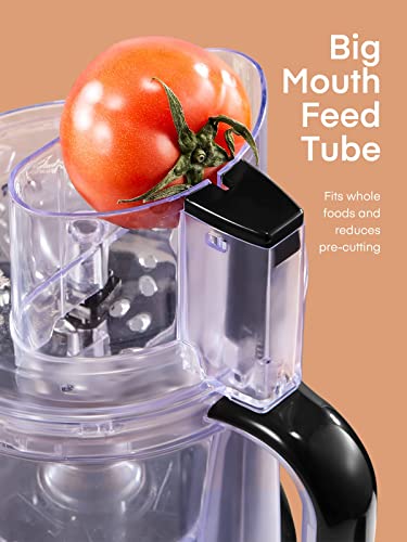 FOHERE Food Processor, 12 Cup, 2-in-1 Feed Chute Food Chopper & Meat Grinder, 500 Watt Motor, BPA Free, Stainless Steel, Procesador de Alimentos for Mincing, Dicing, Shredding, Puree & Kneading Dough - My Kitchen Products
