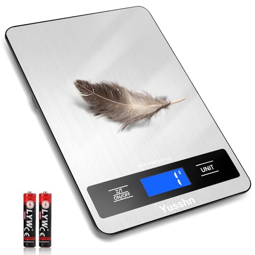 Food Scale, 11lb Kitchen Scale with 0.05oz/1g Precision, 6 Units Tare Function & LCD Display, Stainless Steel Digital Scale for Baking, Cooking, Meal Prep - Kitchen Gadgets & Gifts, Home Essentials - My Kitchen Products