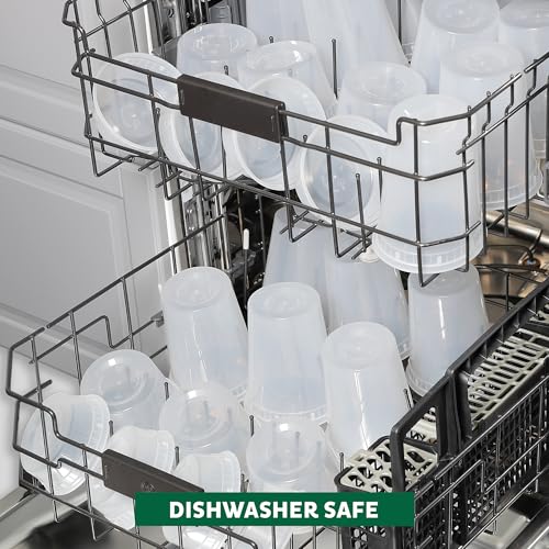 Freshware Food Storage Containers [50 Set] 16 oz Plastic Deli Containers with Lids, Slime, Soup, Meal Prep Containers | BPA Free | Stackable | Leakproof | Microwave/Dishwasher/Freezer Safe - My Kitchen Products