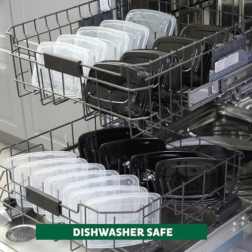 Freshware Meal Prep Containers 15 Count (Pack of 1) Compartment Food Storage Containers with Lids, Bento Box, BPA Free, Stackable, Microwave/Dishwasher/Freezer Safe (28 oz) (Color May Vary) - My Kitchen Products