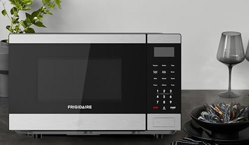 Frigidaire 0.9 CU. FT. Microwave, Digital Control Panel - Auto Cooking Settings - Child Safety Lock - Stainless Steel - My Kitchen Products