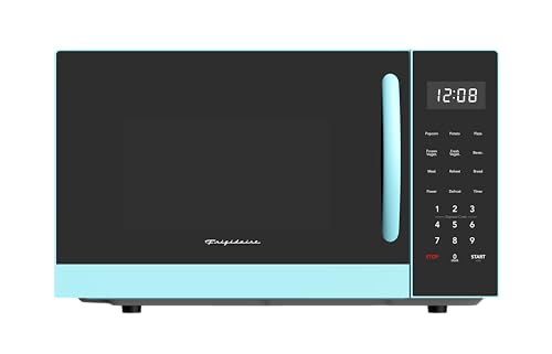 FRIGIDAIRE 0.9-Cubic Feet Microwave Oven with Oversized Display, Blue - My Kitchen Products