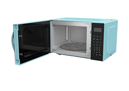 FRIGIDAIRE 0.9-Cubic Feet Microwave Oven with Oversized Display, Blue - My Kitchen Products