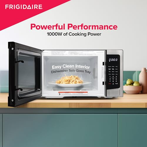 FRIGIDAIRE Stainless Steel Microwave Oven, Multi Function, Programmable, 1.1 Cu Ft 1000-Watt - My Kitchen Products