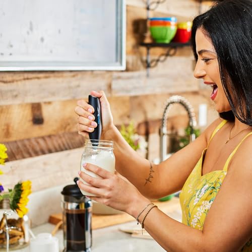 FrothBlast Milk Frother Handheld for Coffee (Foam Maker) Whisk Drink Mixer for Lattes, Cappuccino, Frappe, Matcha, Hot Chocolate - My Kitchen Products
