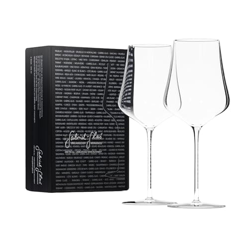 Gabriel-Glas StandArt Crystal Wine Glasses, Set of 2 with Gift Box, Premium, Universal Wine Glass for Red and White