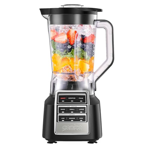 Ganiza Smoothie Blender, 1800W Peak Power Professional Countertop Blenders for Kitchen, 64oz Large Capacity Juice Pitcher