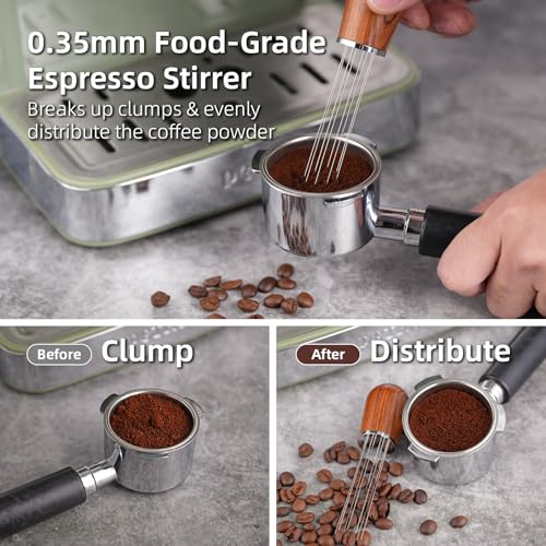 GdHaHSP 51mm Espresso Accessories Kit,Spring Loaded Calibrated Espresso Tamper,Wdt Tool Espresso and Dosing Funnel Set,Coffee Tamper Espresso Machine Accessories For 51 mm Portafilter Barista Tools - My Kitchen Products