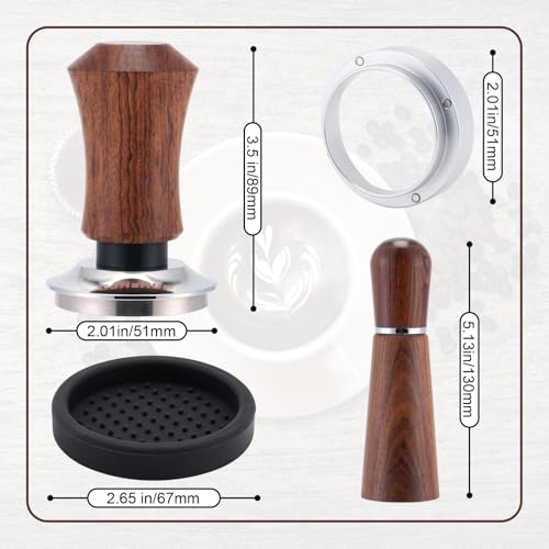 GdHaHSP 51mm Espresso Accessories Kit,Spring Loaded Calibrated Espresso Tamper,Wdt Tool Espresso and Dosing Funnel Set,Coffee Tamper Espresso Machine Accessories For 51 mm Portafilter Barista Tools - My Kitchen Products