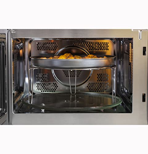 GE 4-in-1 Countertop Microwave Oven, 1.0 Cu Ft, 1050W Convection Microwave with Air Fry & Broil, Compact and Quiet, Stainless Steel, Ideal for Apartments, Dorms & Offices, GCST10A1WSS - My Kitchen Products