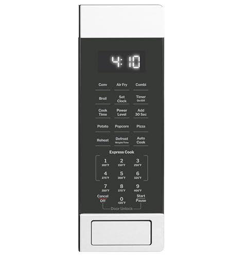 GE 4-in-1 Countertop Microwave Oven, 1.0 Cu Ft, 1050W Convection Microwave with Air Fry & Broil, Compact and Quiet, Stainless Steel, Ideal for Apartments, Dorms & Offices, GCST10A1WSS - My Kitchen Products
