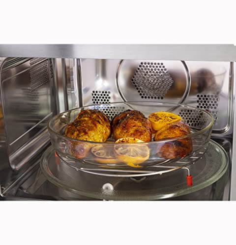 GE 4-in-1 Countertop Microwave Oven, 1.0 Cu Ft, 1050W Convection Microwave with Air Fry & Broil, Compact and Quiet, Stainless Steel, Ideal for Apartments, Dorms & Offices, GCST10A1WSS - My Kitchen Products