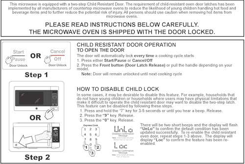 GE Countertop Microwave Oven, Compact 1.1 Cubic Ft., 950-watt Capacity, 6 Auto Cooking Settings, Child-Lock Technology, Kitchen Essentials for The Countertop, Dorm Room or Apartment, Stainless Steel - My Kitchen Products
