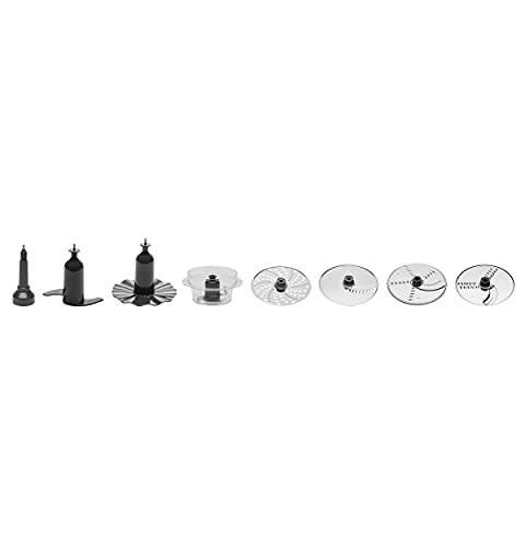 GE Food Processor, Large 12-Cup Vegetable Chopper for Shredding, Mincing, Dicing & Kneading Dough, 9 Stainless Steel Accessories, 550W Motor, 3 Speed, Dishwasher Safe - My Kitchen Products