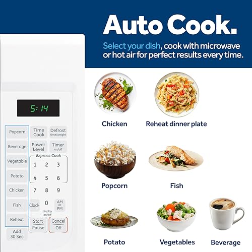 GE GCST14S1WBB 1.4 Cu. Ft. Black Countertop Microwave - My Kitchen Products
