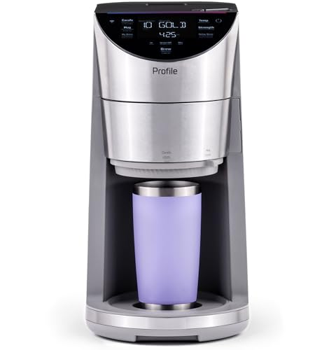 GE Profile Smart Grind & Brew Coffee Maker w/Podless Single Serve, 90oz Water Reservoir, 10 Cup Thermal Carafe, Voice Control, Adjustable Burr Grinder, SCA Certified, Barista-Quality, Stainless Steel - My Kitchen Products