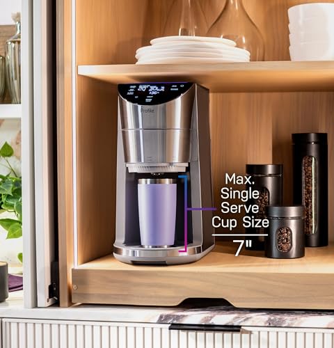 GE Profile Smart Grind & Brew Coffee Maker w/Podless Single Serve, 90oz Water Reservoir, 10 Cup Thermal Carafe, Voice Control, Adjustable Burr Grinder, SCA Certified, Barista-Quality, Stainless Steel - My Kitchen Products