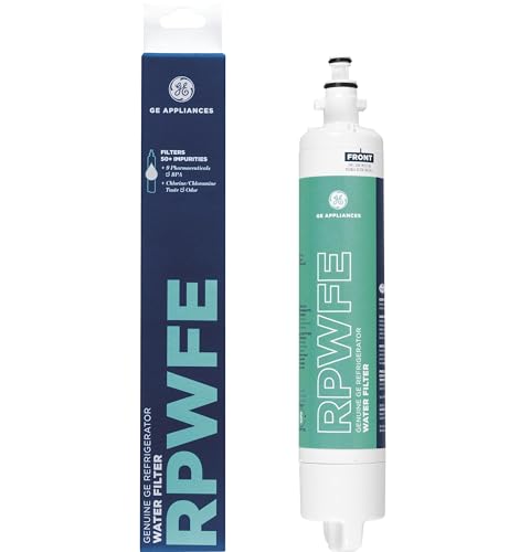 GE RPWFE Refrigerator Water Filter, Genuine Replacement Filter, Certified to Reduce Lead, Sulfur, and 50+ Other Impurities, Replace Every 6 Months for Best Results, Pack of 1 - My Kitchen Products
