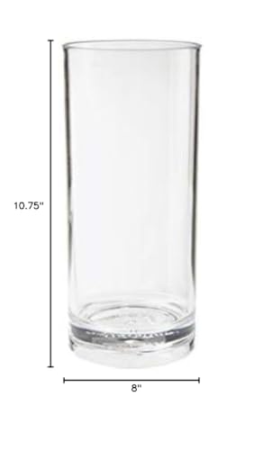 G.E.T. H-14-1-SAN-CL-EC Clear 14 oz. Tom Collins, Break Resistant Dishwasher Safe San Specialty Drinkware Collection (Pack of 4) - My Kitchen Products