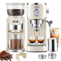 Gevi 20 Bar Espresso Coffee Machine with Burr Grinder Set | 35 Precise Grind Settings | Milk Frother for Latte Cappuccino | Professional Home Barista Kit | Gift for Coffee Lovers - My Kitchen Products