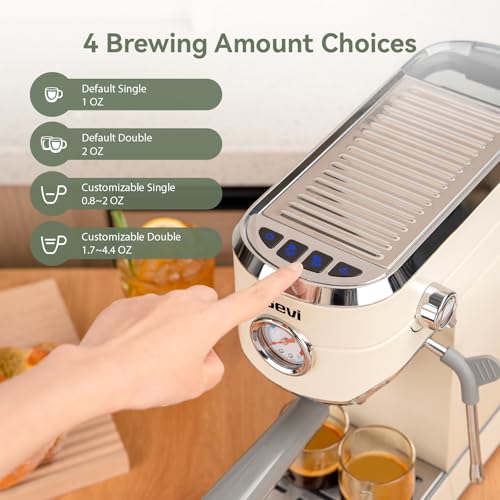 Gevi Espresso Machine 20 Bar with Grinder, Professional Espresso Maker with 35 Precise Grind Settings Burr Coffee Grinders Combos, Super-Automatic Espresso Machines, Ideal for Coffee Lover - My Kitchen Products