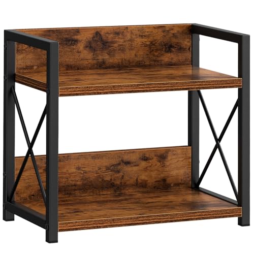 Giikin Countertop Shelf Organizer, 2 Tier Kitchen Spice Rack for Countertop, Wood Coffee Counter Shelf Organizer for Home (Brown, S) - My Kitchen Products