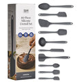 GIR: Get It Right 10-Piece Silicone Essentials Kitchen utensils set - Ladle, Spatula, Flip, Spoon & Spoonula - Non toxic cooking utensils for Nonstick Cookware, Cooking and Baking - Charcoal - My Kitchen Products