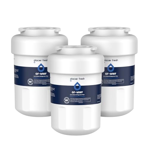 GLACIER FRESH Replacement for MWF Refrigerator Water Filters, SmartWater MWFP, MWFA, GWF, HDX FMG-1, WFC1201, RWF1060, 197D6321P006, Kenmore 9991, 3 Pack - My Kitchen Products