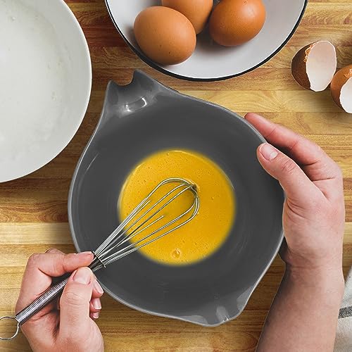 Glad Mixing Bowl with Handle – 3 Quart | Heavy Duty Plastic with Pour Spout and Non-Slip Base | Dishwasher Safe Kitchen Supplies for Cooking and Baking, Grey - My Kitchen Products