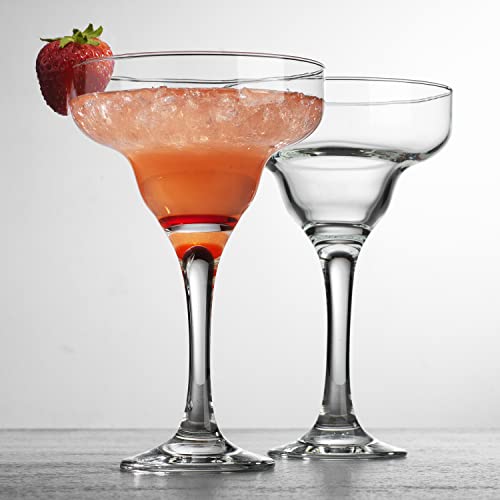 Glaver's Margarita Glasses Set Of 4, 10 oz. Bar Glasses for Cocktails, Martini, Margarita, Dessert, and Everyday Use Crystal Clear Classic Martini Glasses, Dishwasher safe. - My Kitchen Products