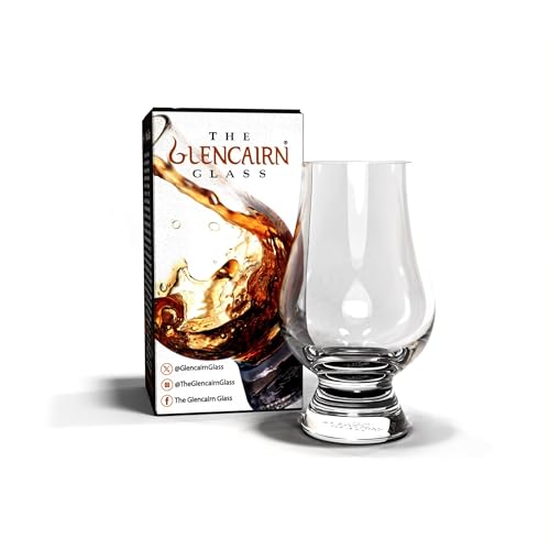 GLENCAIRN Whisky Glass in Gift Carton - Crystal Whiskey Drinking Glass for Tasting and Sniffing - Transparent and Suitable