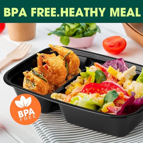 Glotoch 10 Pack 32OZ Meal Prep Containers Reusable Microwave Safe,Extra Large &Thick Food Storage Containers With Lids, Durable Bento Boxes BPA-free, Stackable, Dishwasher/Freezer Safe - My Kitchen Products