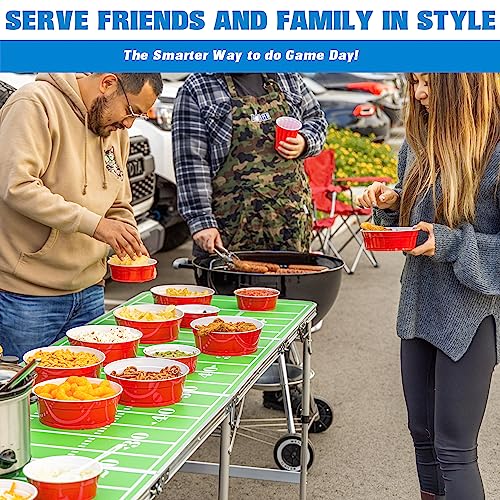 GoBig Red Party Cup Bowls - 30 Large Disposable Plastic Bowls - My Kitchen Products