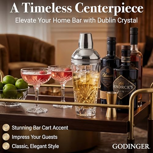 Godinger Dublin Cocktail Shaker, Martini Shaker, 17oz - My Kitchen Products