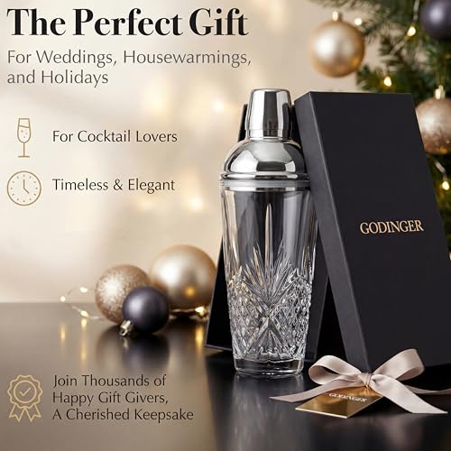 Godinger Dublin Cocktail Shaker, Martini Shaker, 17oz - My Kitchen Products