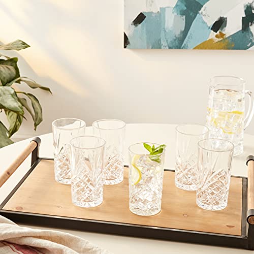 Godinger Dublin Crystal Highball Glasses, Set of 12 - My Kitchen Products