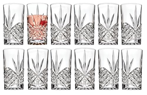 Godinger Dublin Crystal Highball Glasses, Set of 12 - My Kitchen Products