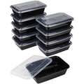 GoodCook Meal Prep Containers, Single Compartment 10-Pack, BPA-Free Reusable Food Storage, Black, Microwave & Freezer Safe, Stackable Meal Prep Containers for Lunches and Snacks - My Kitchen Products