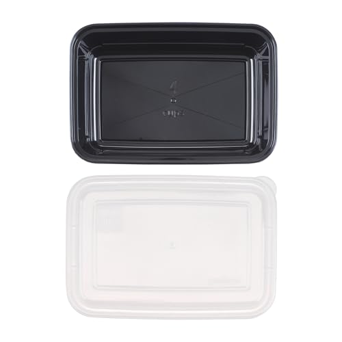 GoodCook Meal Prep Rectangle Single Compartment 30 units, Black, BPA Free - My Kitchen Products